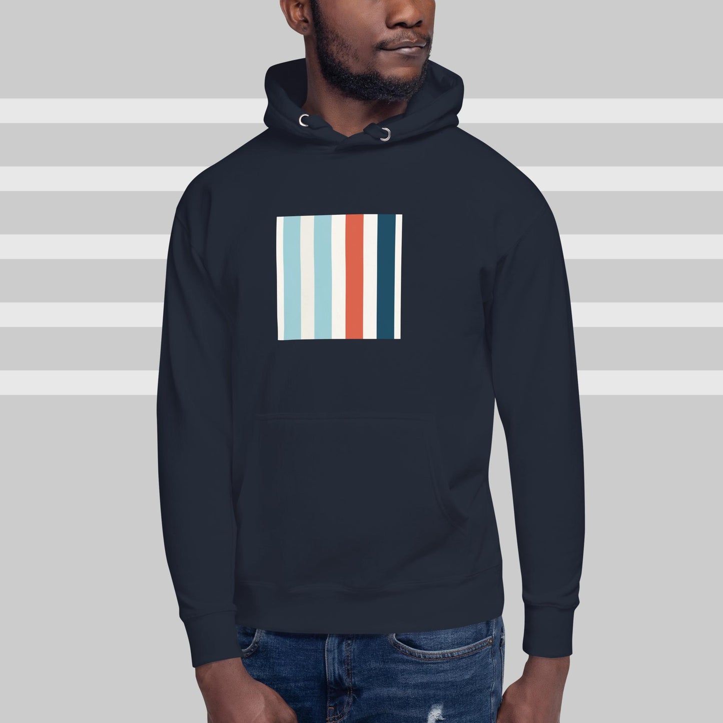 Blue Stripes Hoodie