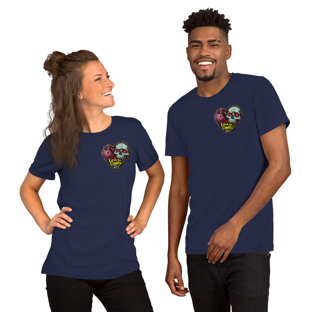 Love Has Limits Skull Heart Unisex t-shirt