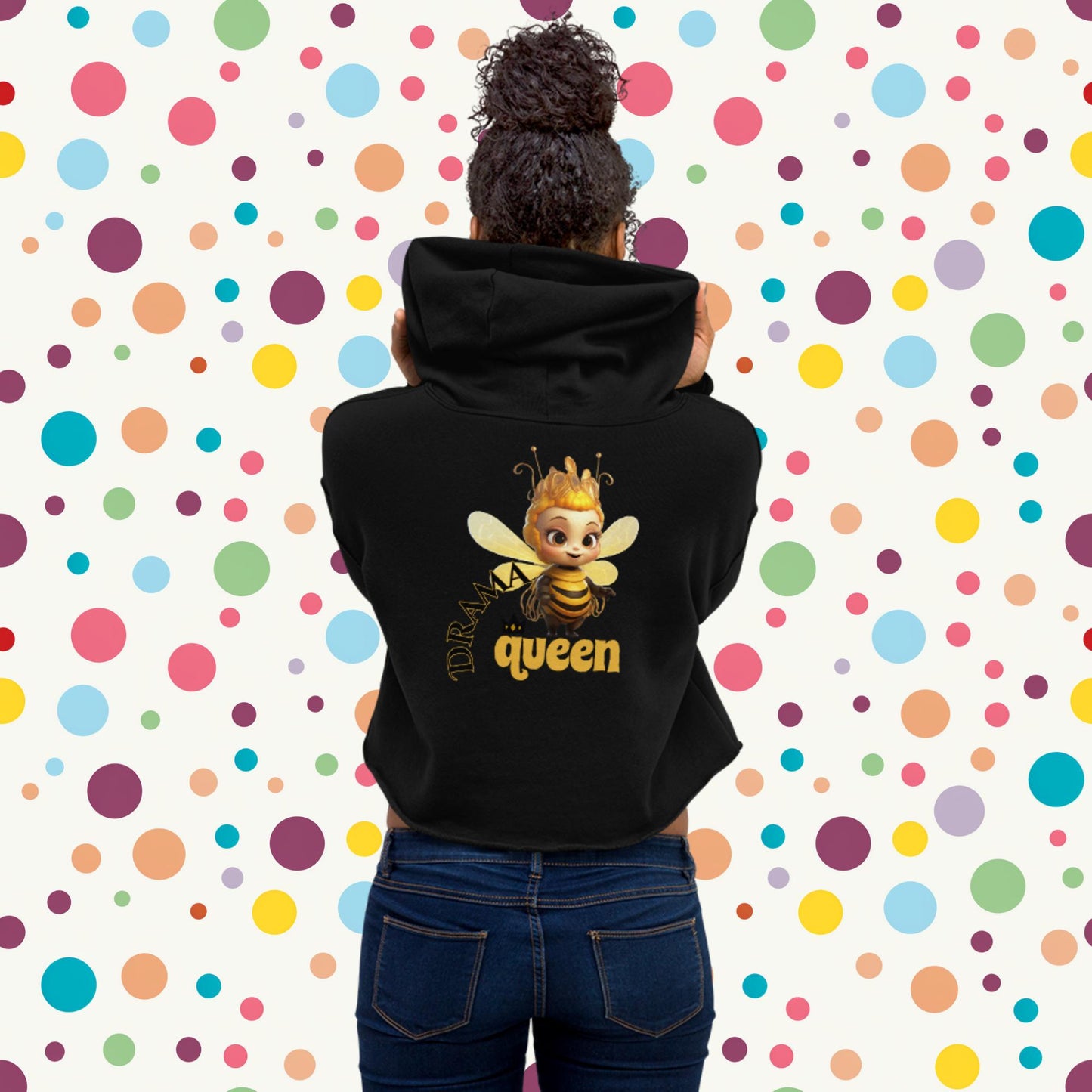 Drama Queen Crop Hoodie