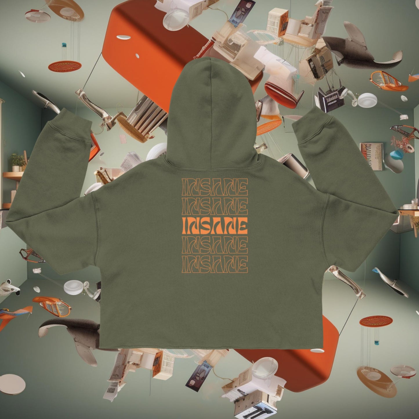 Insane Crop Hoodie