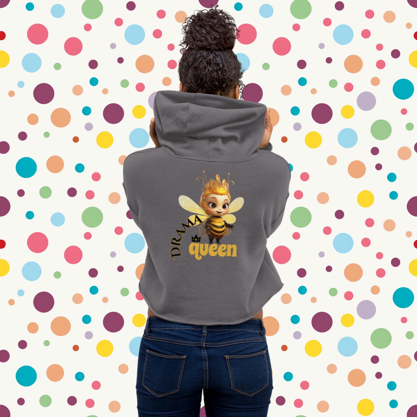 Drama Queen Crop Hoodie