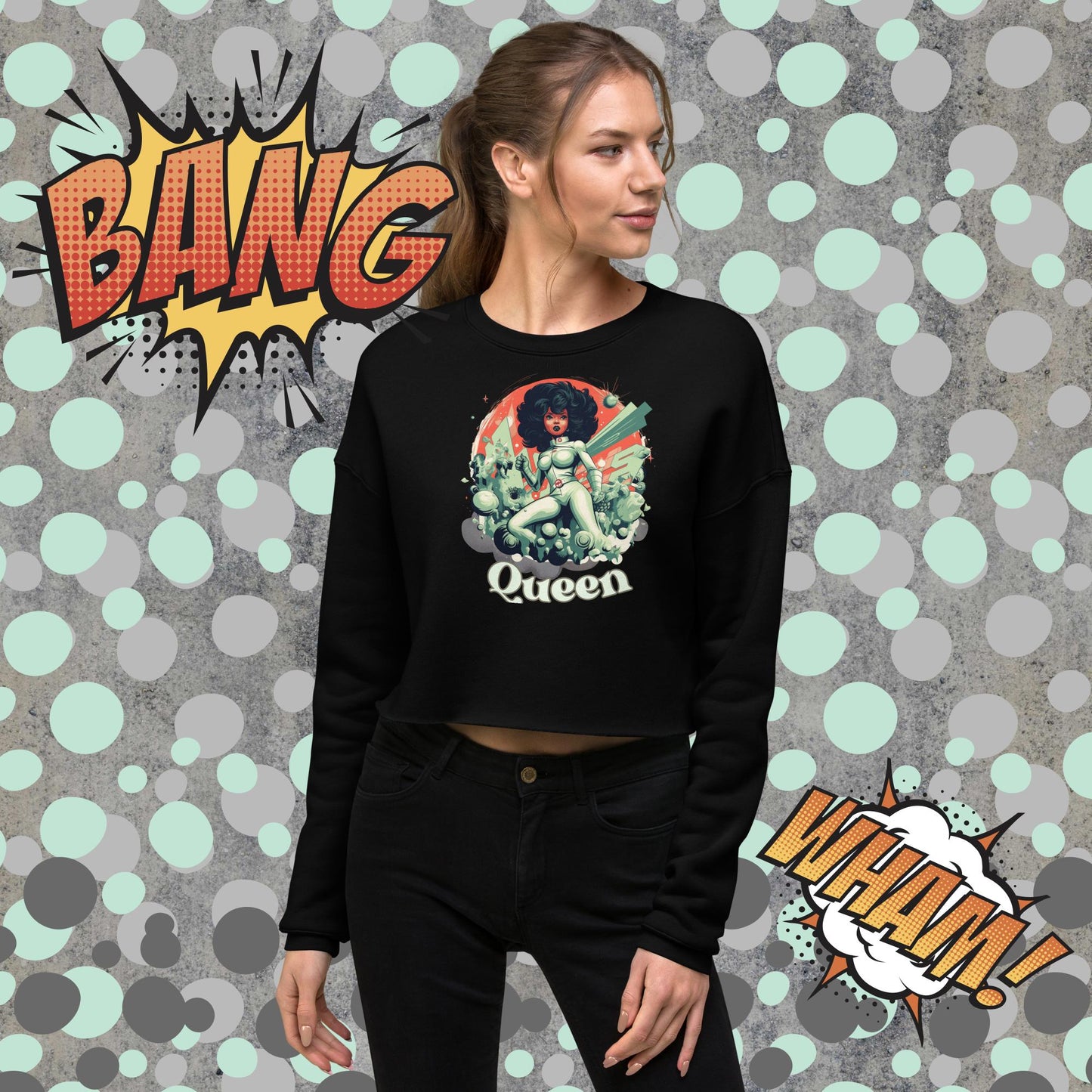 Queen Crop Sweatshirt