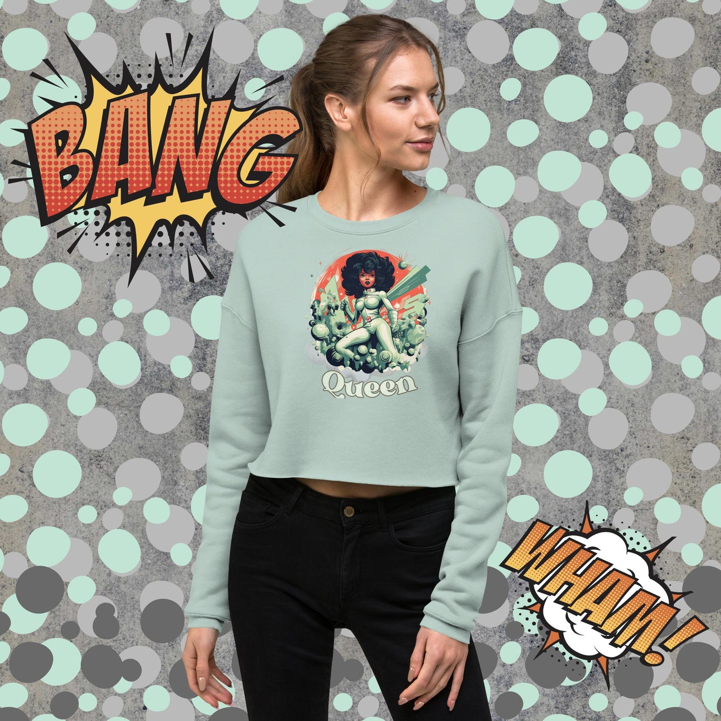 Queen Crop Sweatshirt