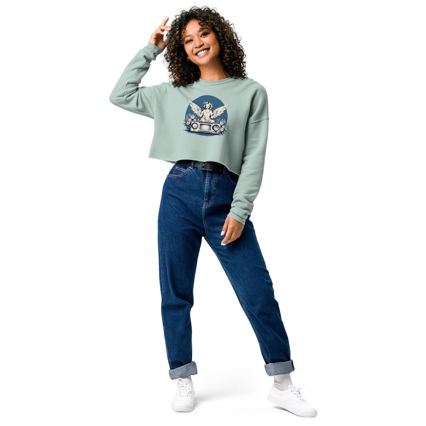 Angel Radio Crop Sweatshirt