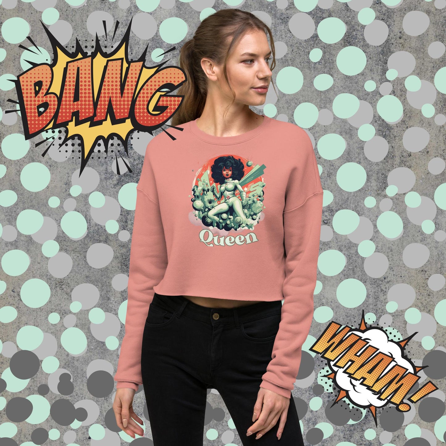 Queen Crop Sweatshirt