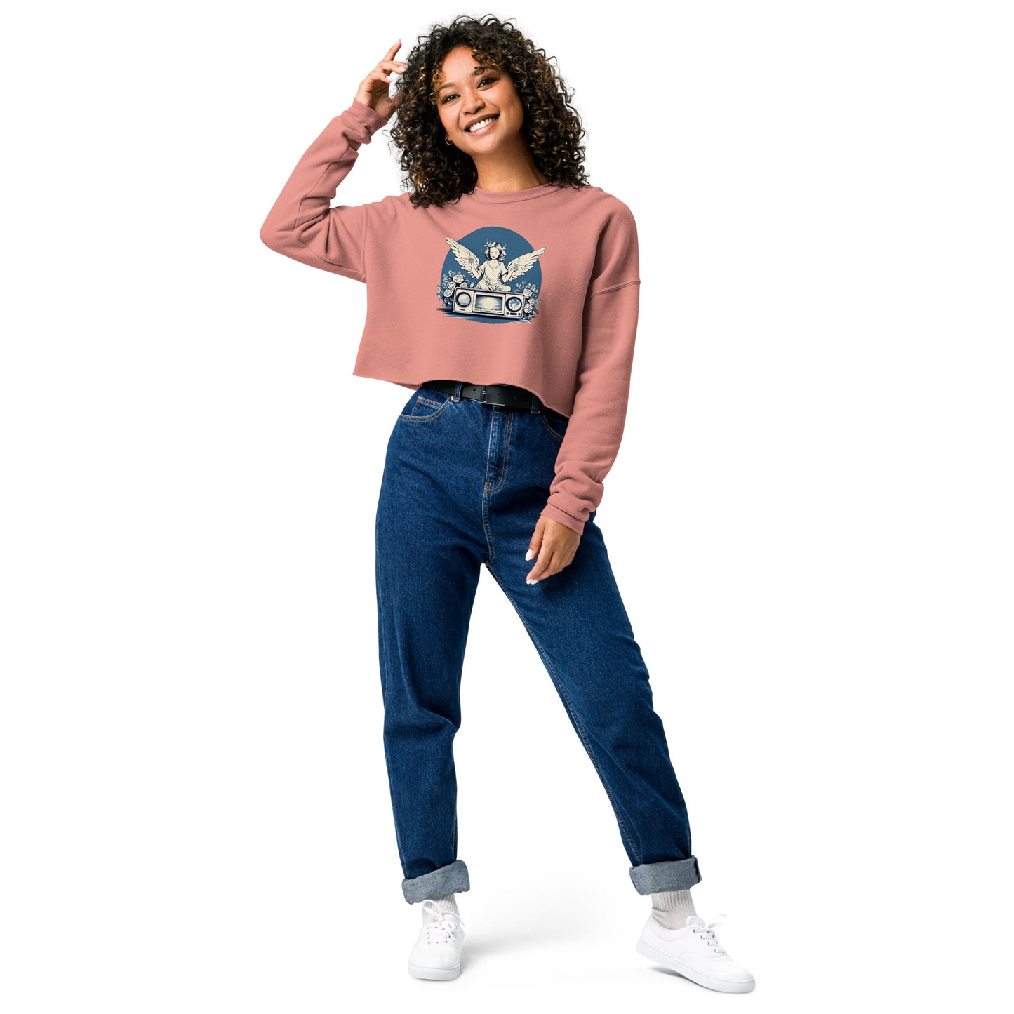 Angel Radio Crop Sweatshirt