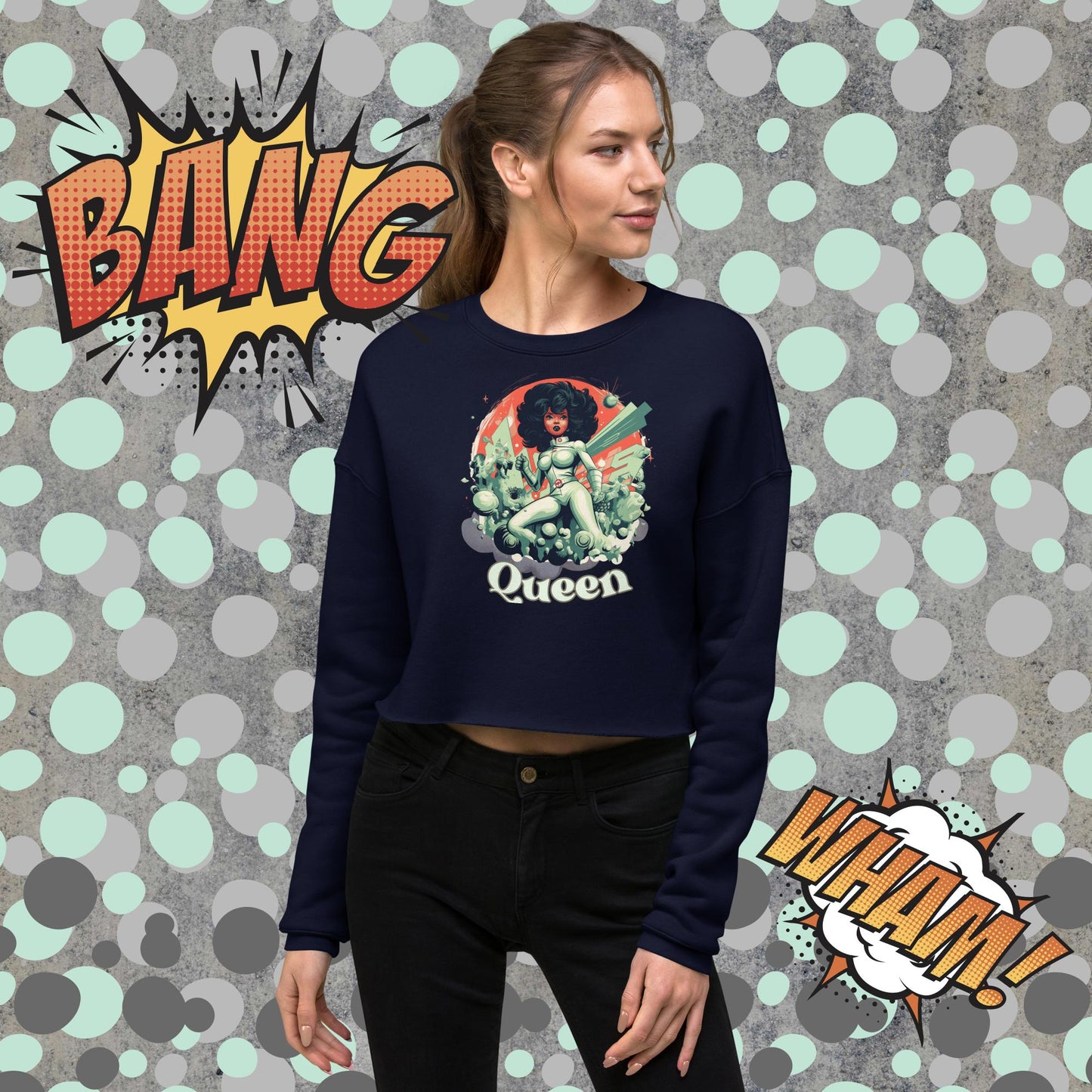 Queen Crop Sweatshirt