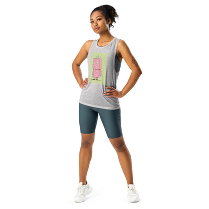 Man With Bag on Head Ladies’ Muscle Tank