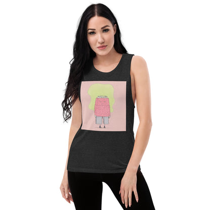 Pink Man Ladies’ Muscle Tank