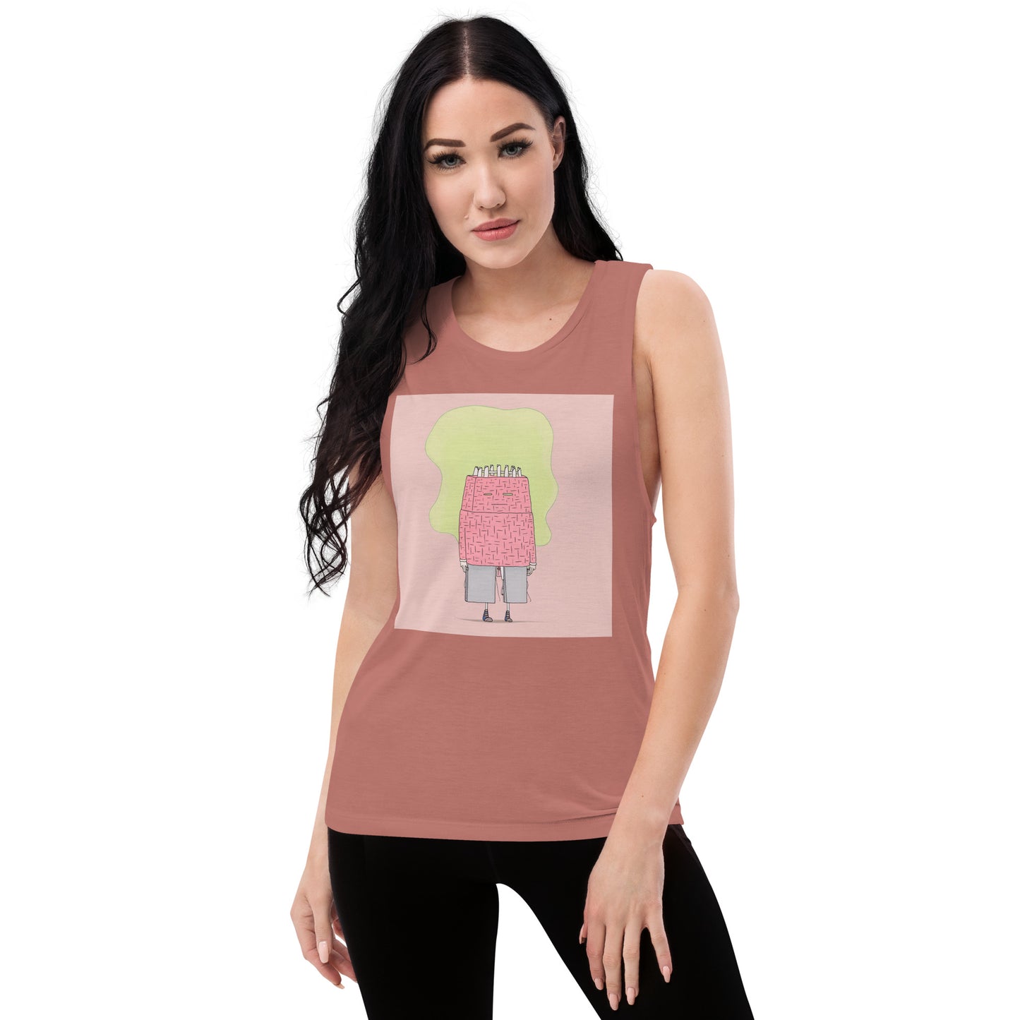 Pink Man Ladies’ Muscle Tank