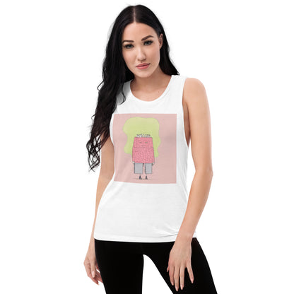 Pink Man Ladies’ Muscle Tank