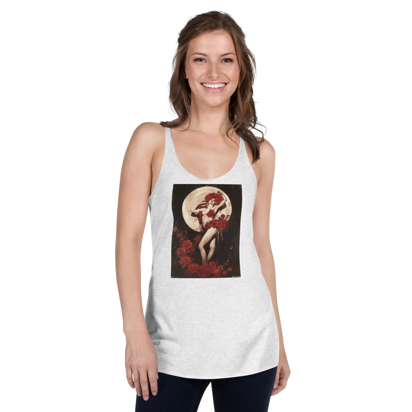 Roses on the Moon Full-body Salome Women's Racerback Tank