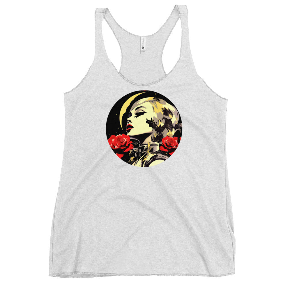 Roses on the Moon Women's Racerback Tank