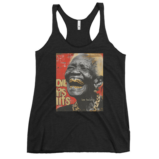 Black Grandma With Golden Teeth Gangsta Grillz Women's Racerback Tank