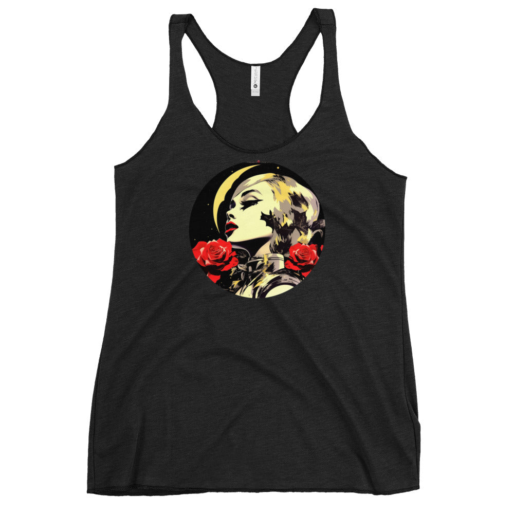 Roses on the Moon Women's Racerback Tank