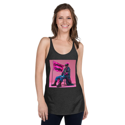 Love Has Limits Pink Flag Women's Racerback Tank