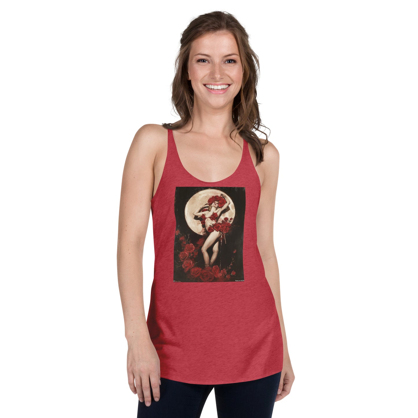 Roses on the Moon Full-body Salome Women's Racerback Tank