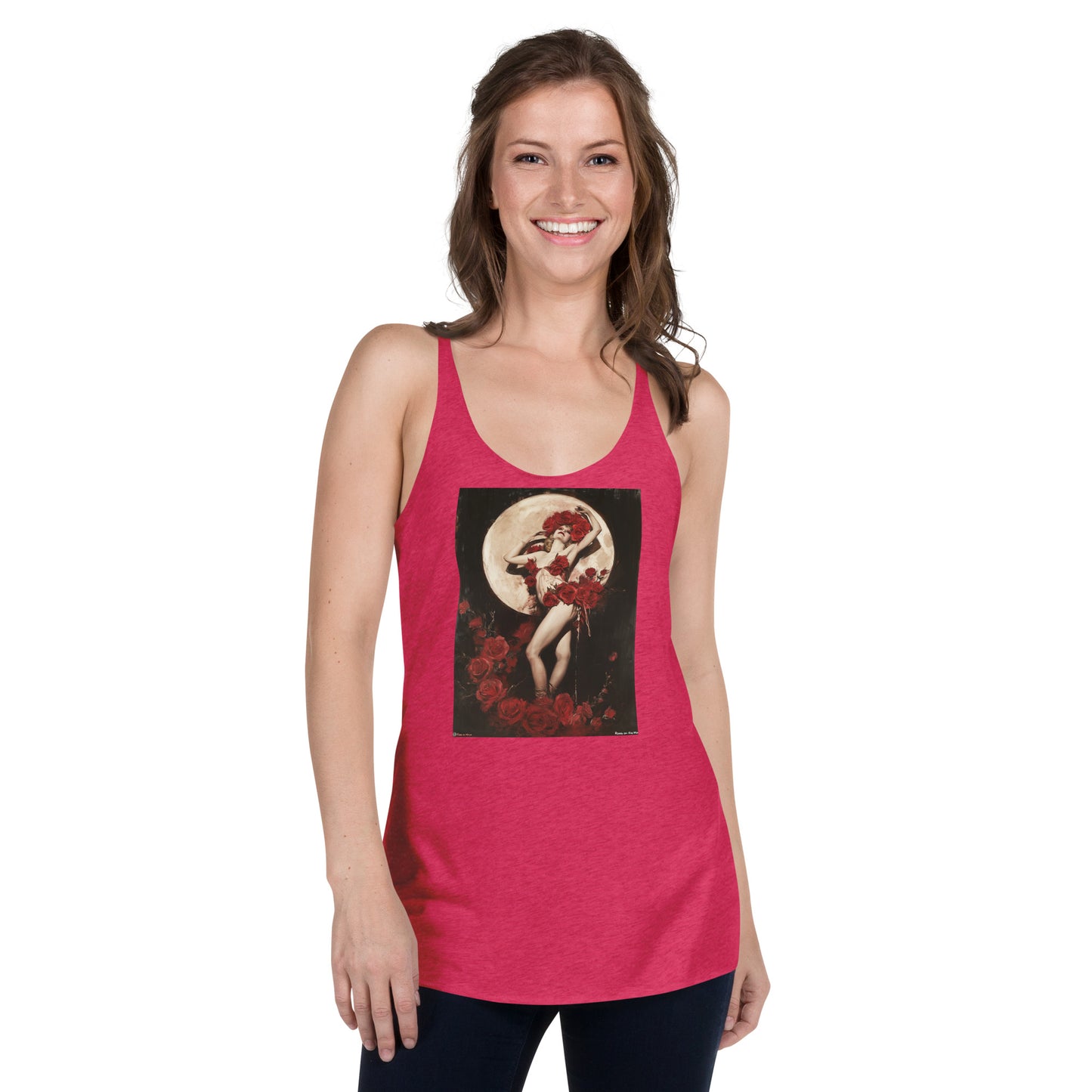 Roses on the Moon Full-body Salome Women's Racerback Tank