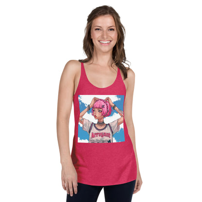 Arrogant Pink Typography Women's Racerback Tank