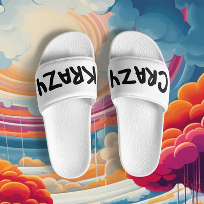 Crazy Beautiful Women's White Slides