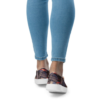 Blue Gray Women’s Slip-Ons