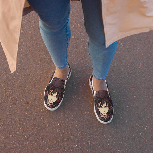 Blue Gray Women’s Slip-Ons